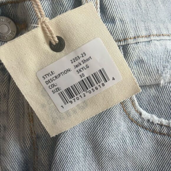 SER.O.YA JACK VINTAGE STRAIGHT  DENIM SHORTS NEW SIZE 30 - Picture 6 of 7